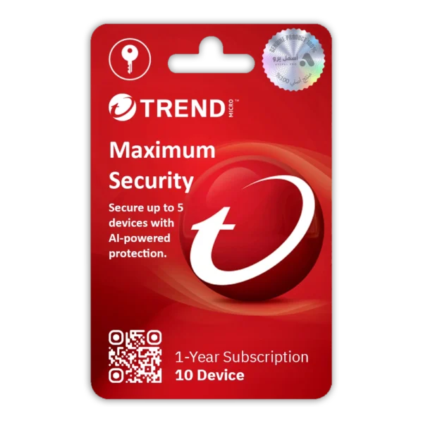 Trend Micro Maximum Security - 1 Year for 10 Devices